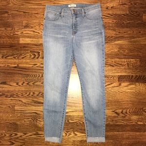 Madewell 9" high-rise skinny jeans size 30”